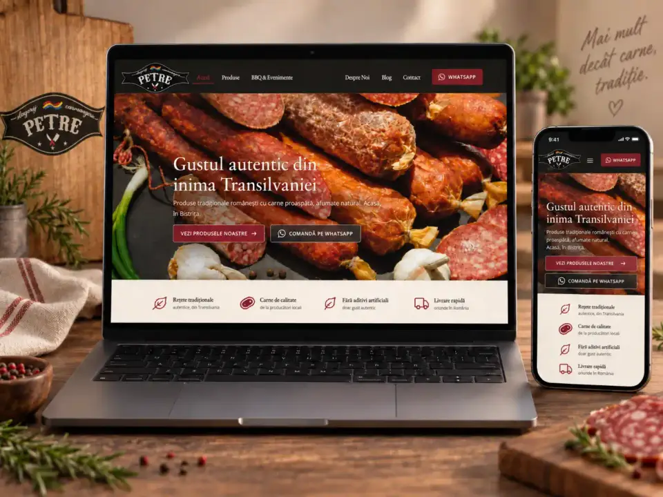 Case study Carmangeria Petre: webshop op laptop en gsm
